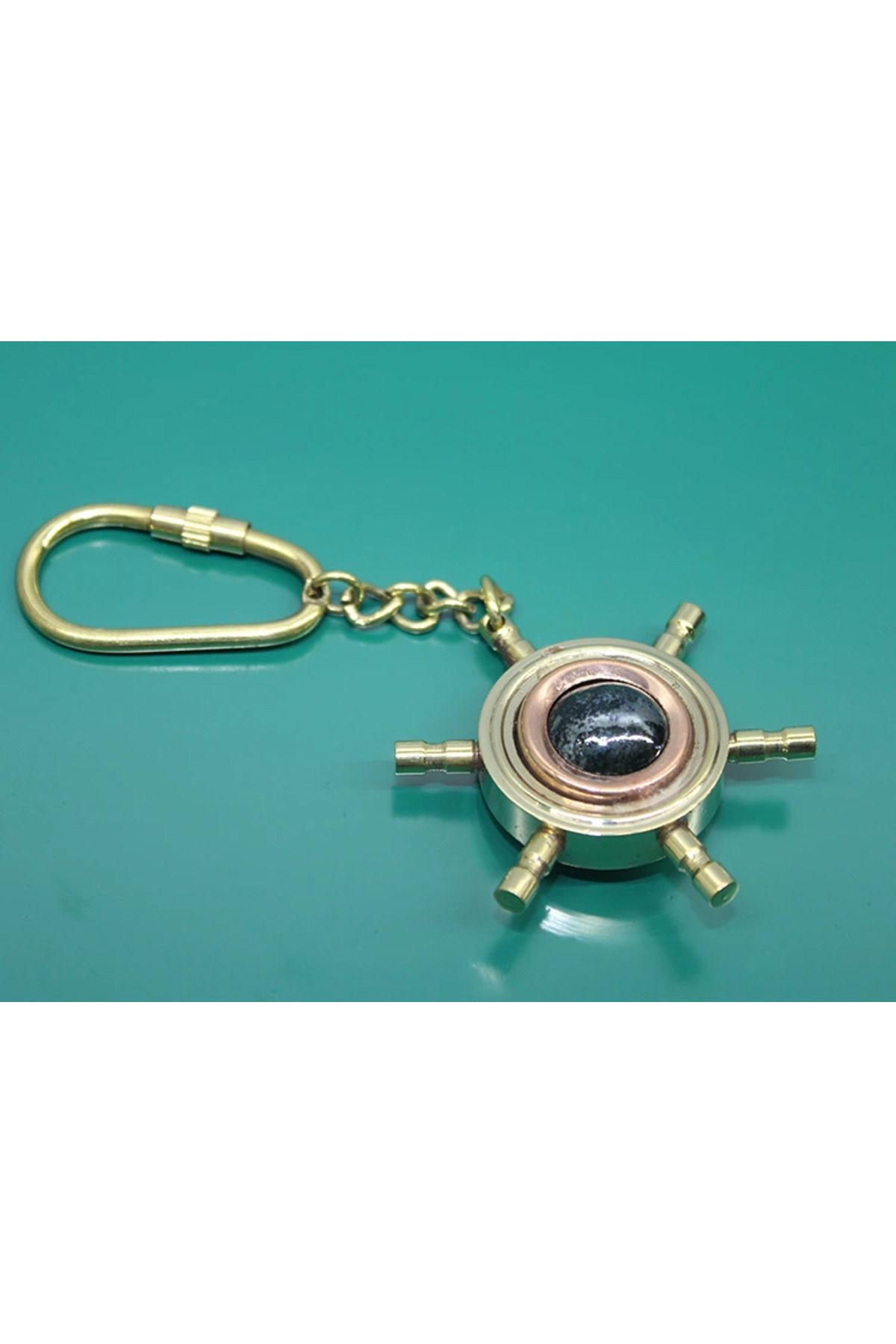 ONE Pirinç Pusula Anahtarlık 2355f - CDY5094-5729
