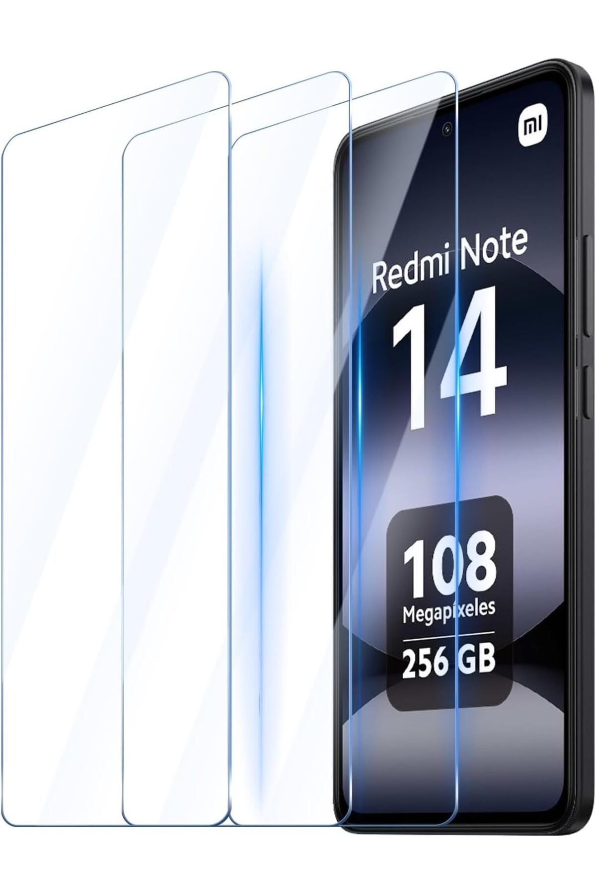 aheaks 3'lü Paket Xiaomi Redmi Note 14 Nano Ekran Koruyucu 9H Sertlik Çizilmez, Kabarcıksız, HD Şeffaf