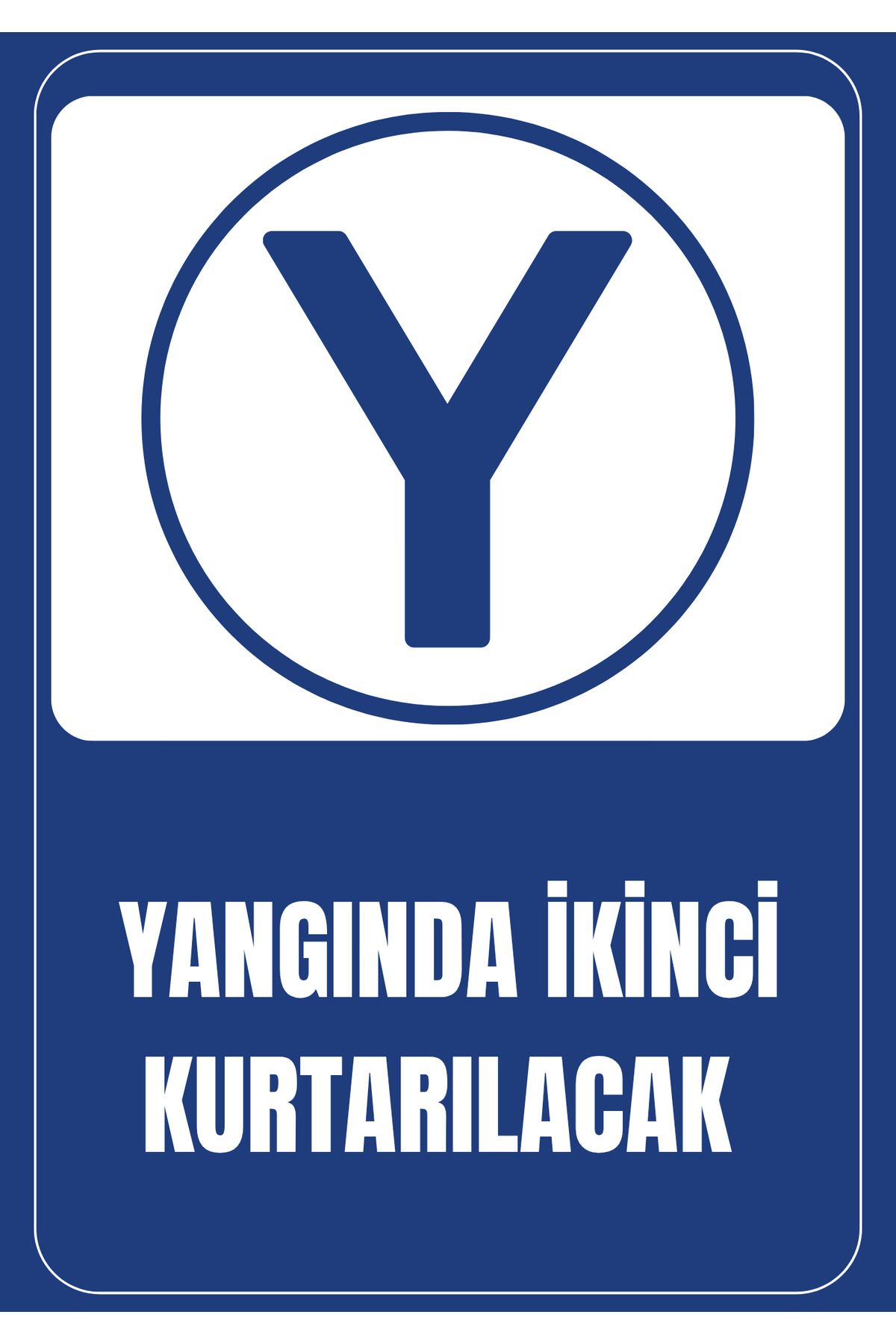 Girl Power 35 x 50 Yangında İkinci Kurtarılacak Folyo Baskı Sticker Uyarı Levhası