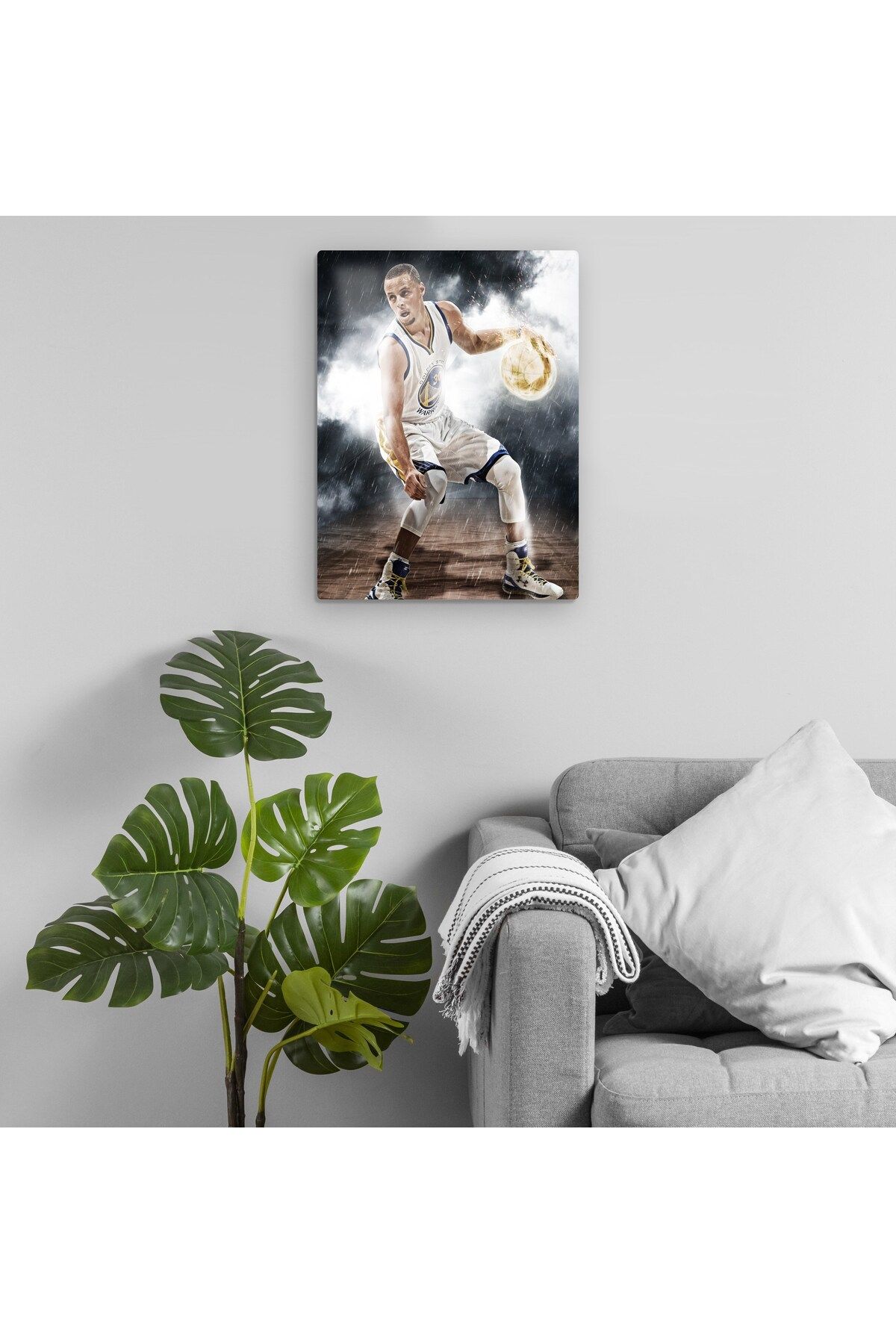 Pixxa Stephen Curry - Steph Curry - Golden State Warriors - NBA Metal Tablo Model 5