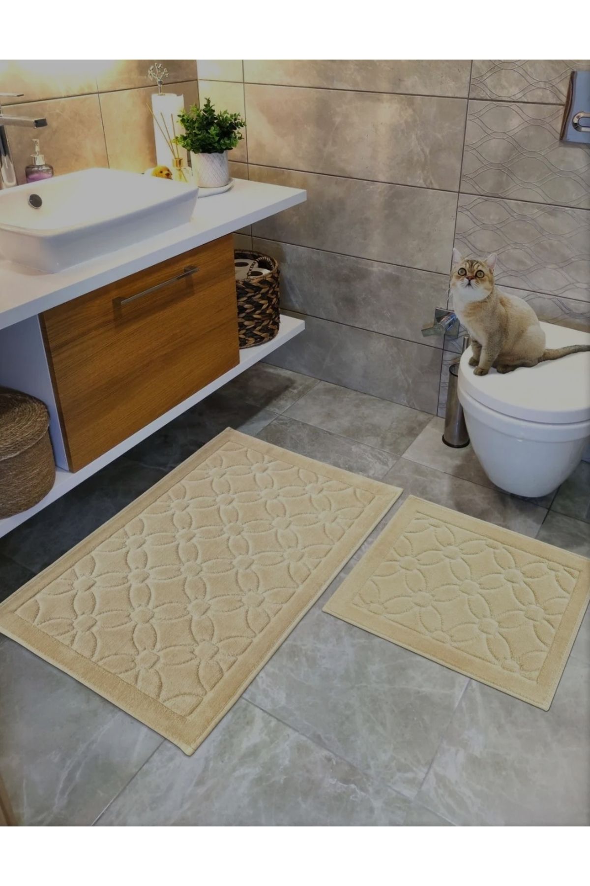 KÜBRAHOME'S MACO COTTON 2Lİ PASPAS SETİ CAPİCUNO