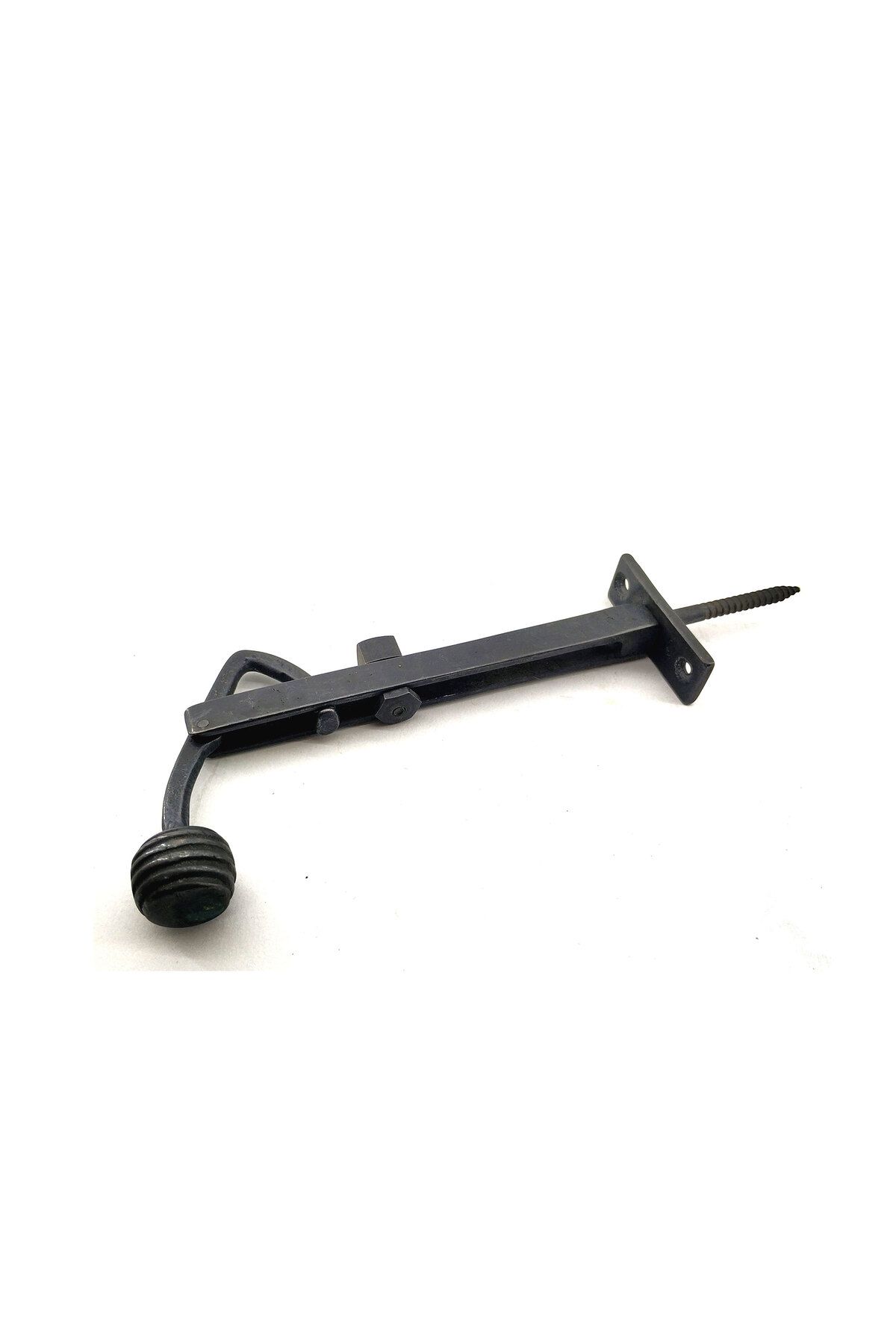TimeStart Antika Tarz Dekoratif Model Ayarlı Panjur Stoperi - 150x55 mm, Oksit