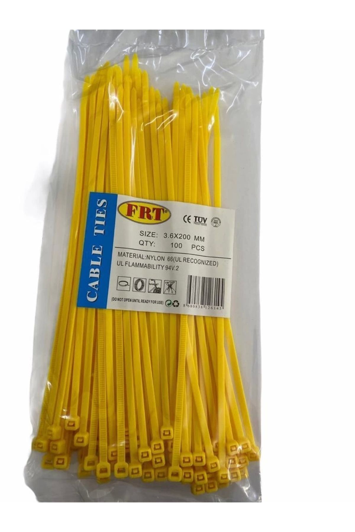 minaydan FRT Sarı 3,6X200 Kablo Bağı