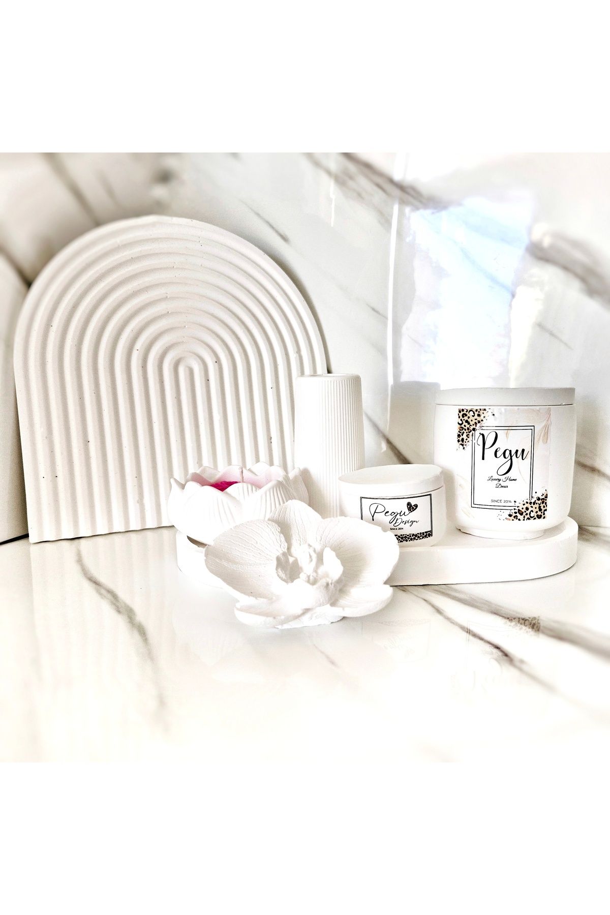 Pegubabycollection Lux Home 6lı Süper Set , %100 Soya Wax Mum