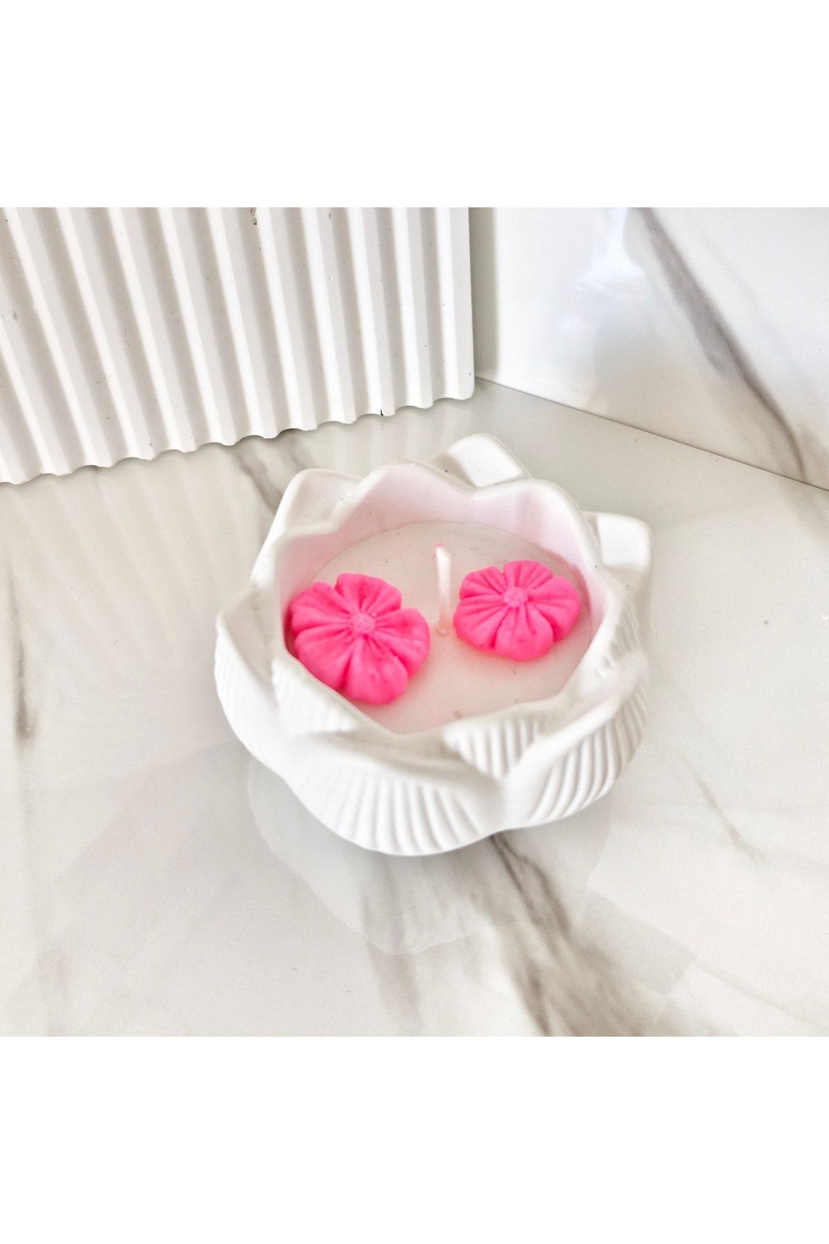 Pegubabycollection Lux Home Çiçek Bahçesi Serisi Lotus,%100 Soya Wax Mum