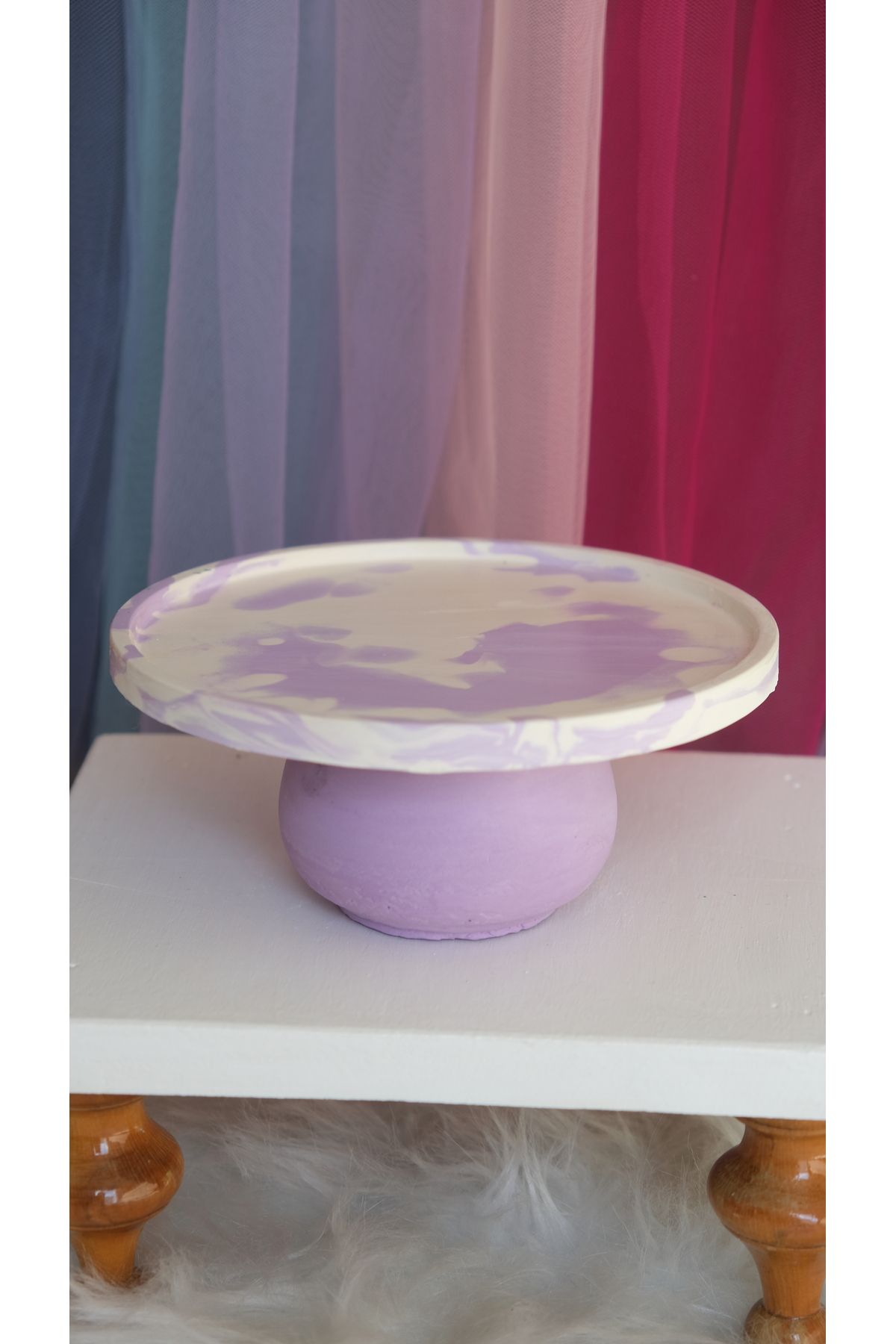 NÜWA HOME taş tozu dekoratif hediyelik renk geçişli çok amaçlı stand