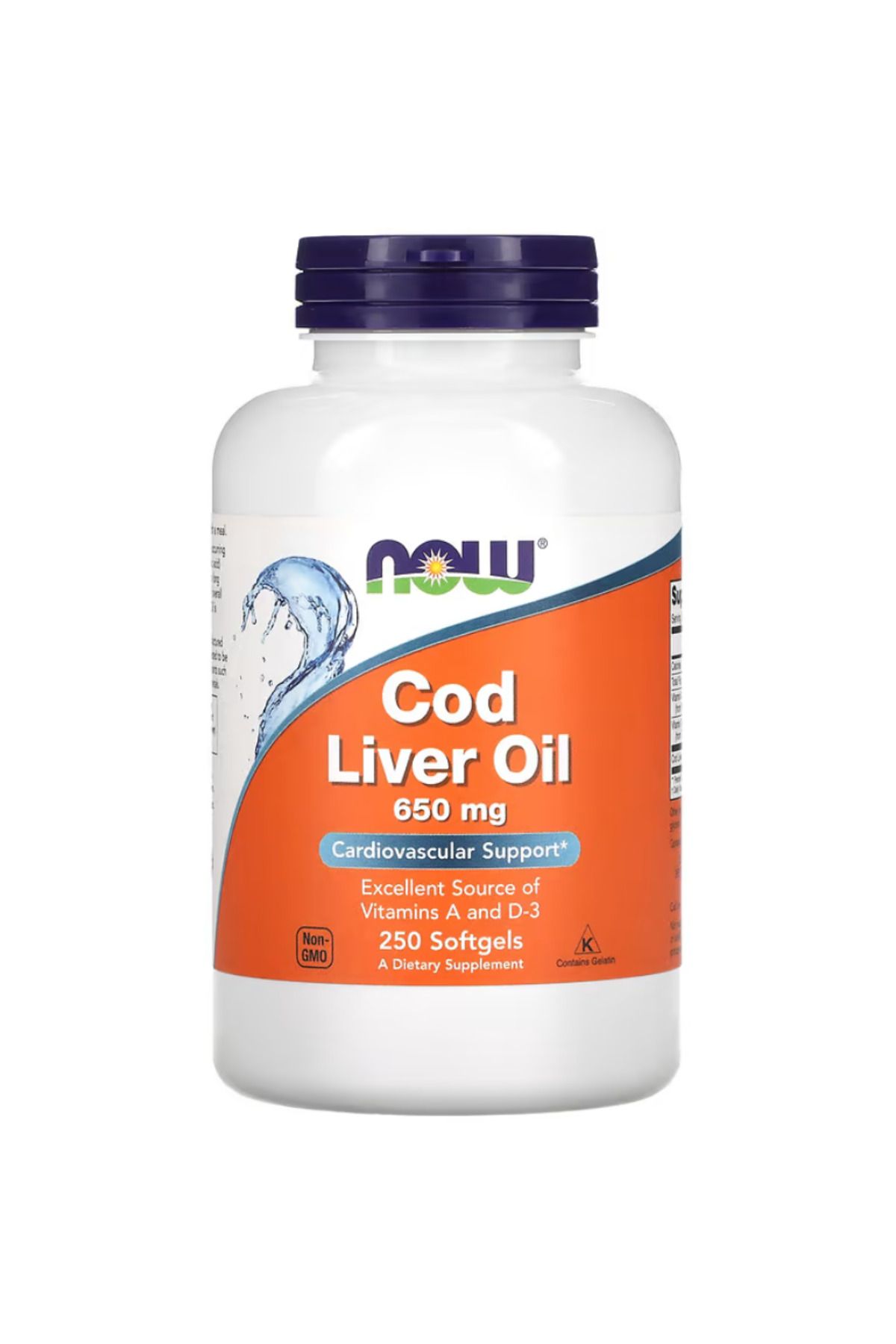Now Foods , Cod Liver Oil, 650 mg, 250 Softgels
