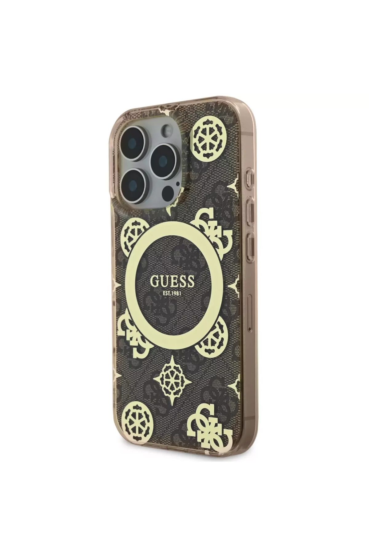 Guess-كفر شفاف بني ذهبي لآيفون 16 برو ماكس – تصميم أصلي أنيق مع دعم Mag Safe من Cg Mobile 3