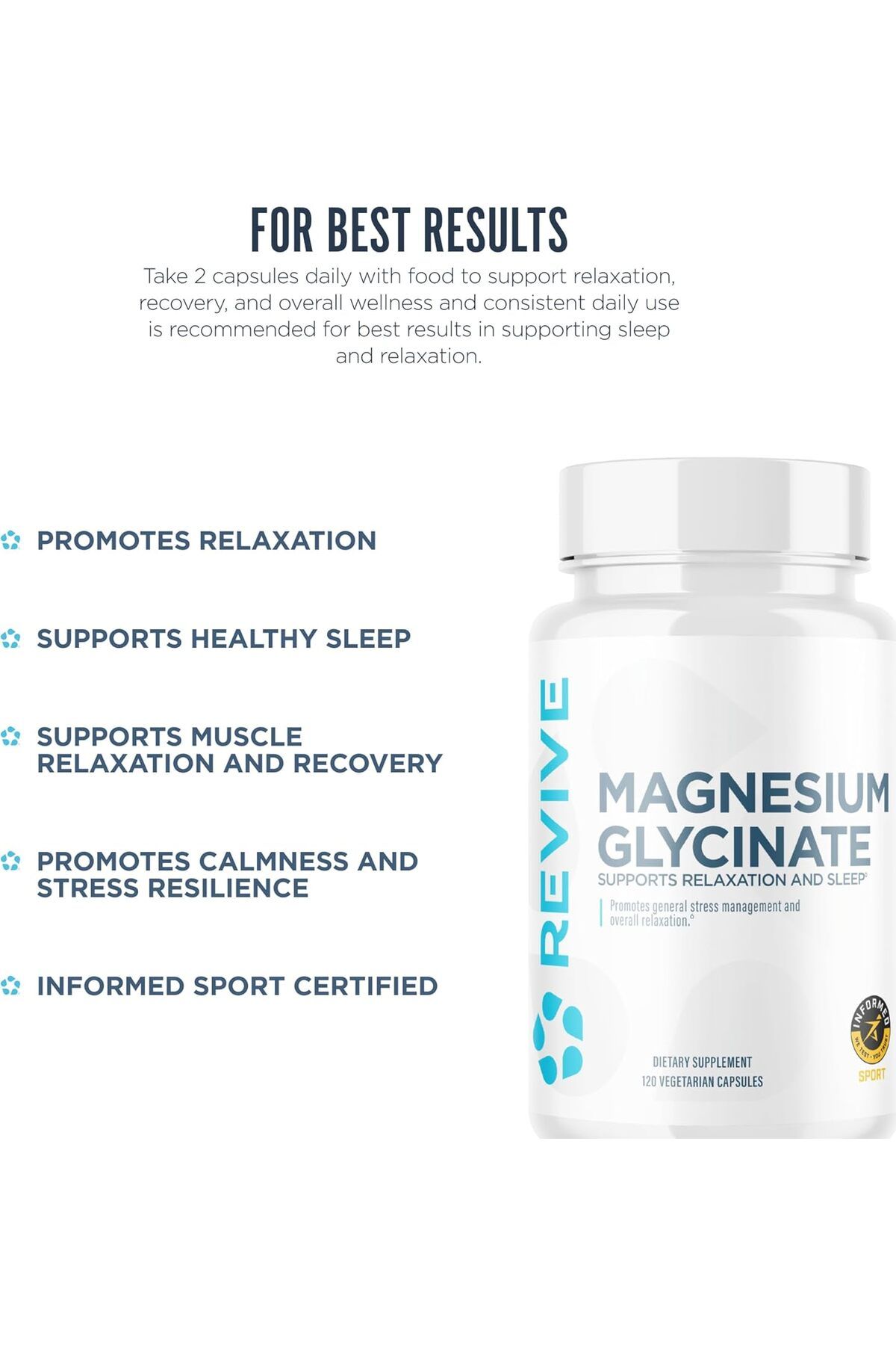 Revive-MD Magnesium Glycinate, Nervous System and Musculoskeletal Support 7
