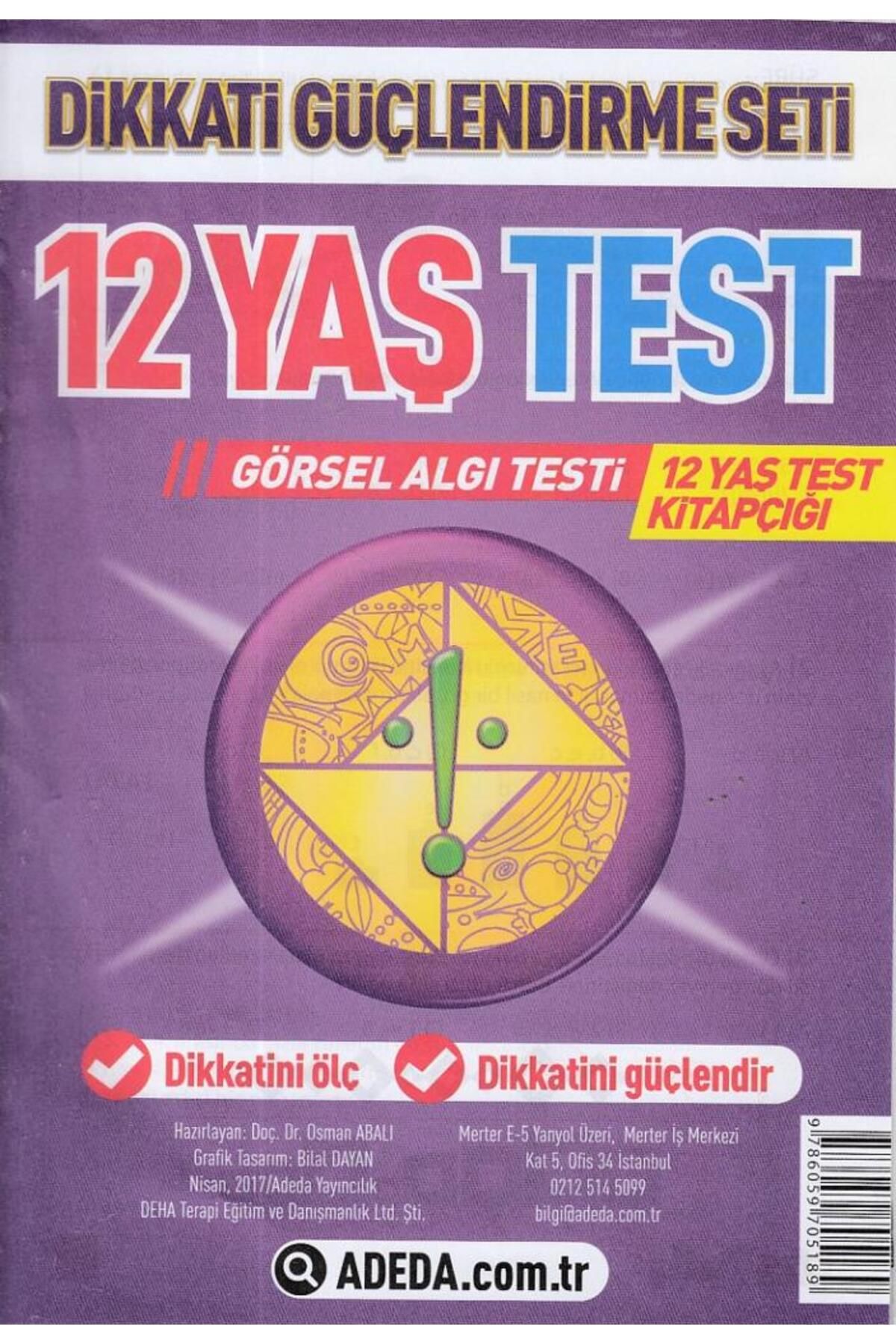 Abm Yayınevi Dikkati Güçlendirme Seti 12 Yaş Test