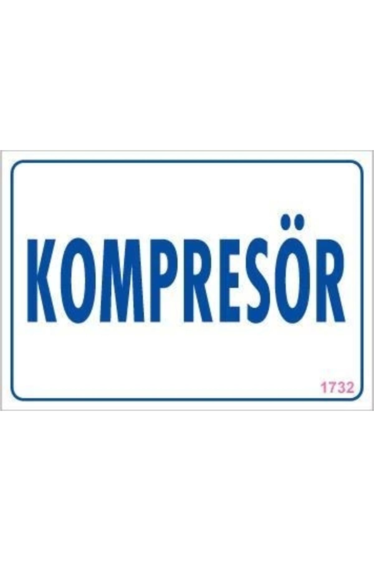 minaydan Kompresör Uyarı Levhası 17,5x25 KOD:1732
