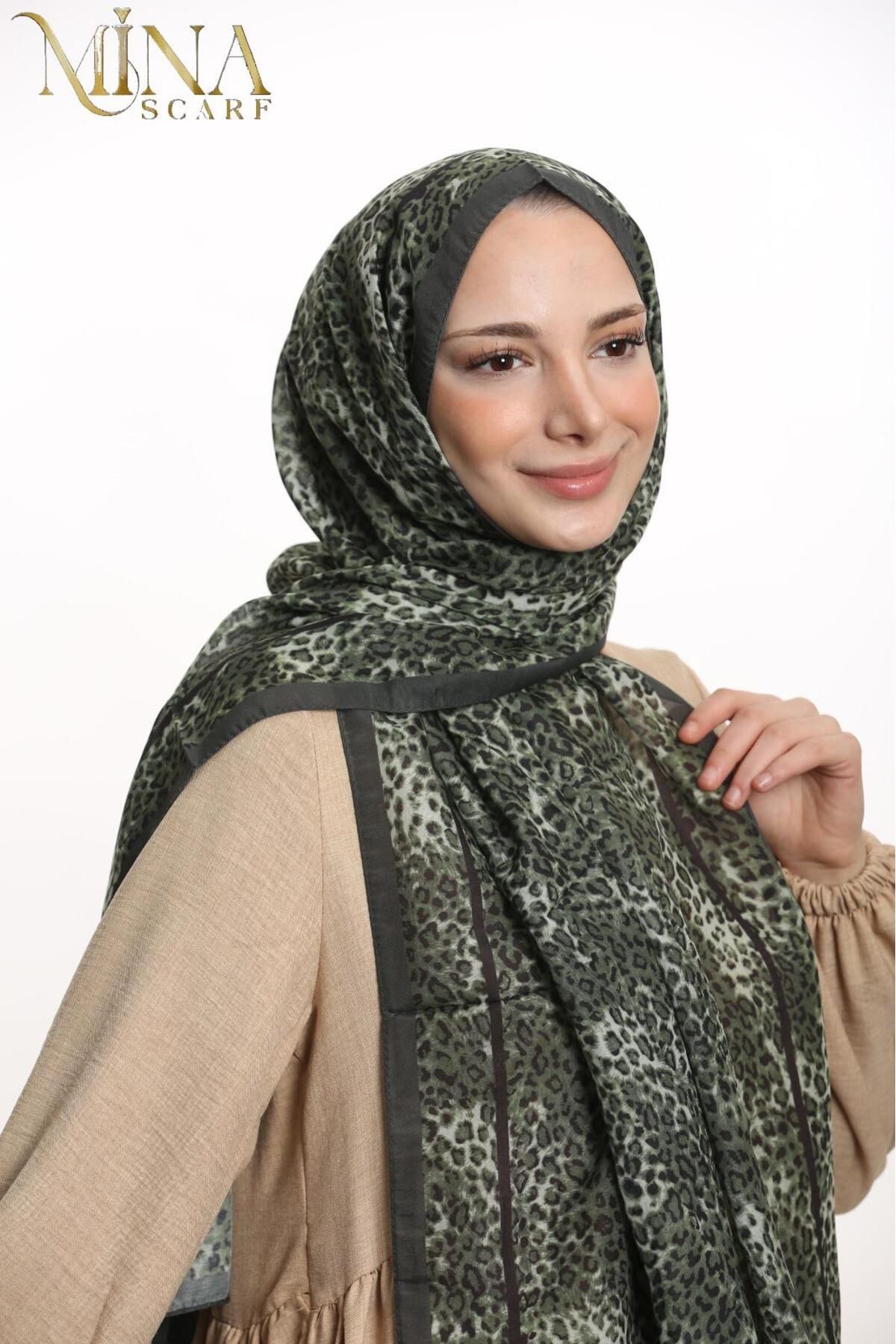 Viola Leopar Desen Şal