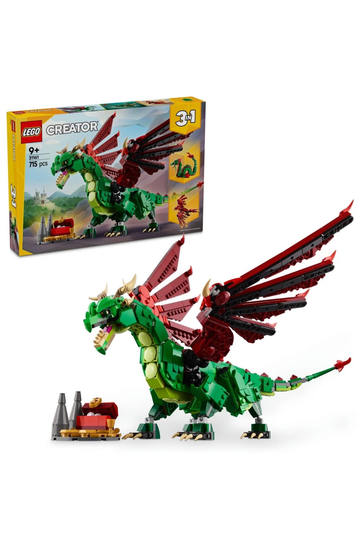 TimeStart Eğitici Creator 3'ü 1 Arada Orta Çağ Ejderhası 31161