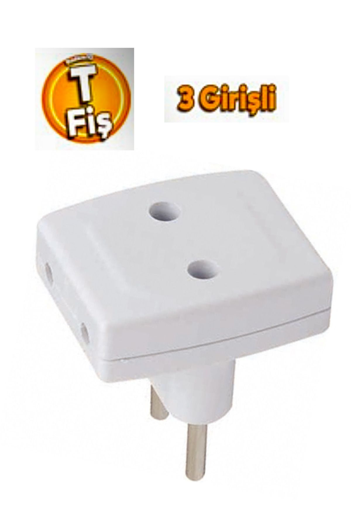 KL HOME 3'lü T Fiş Priz Çoklu Grup Priz Çoğaltıcı Üçlü Fiş Prizi