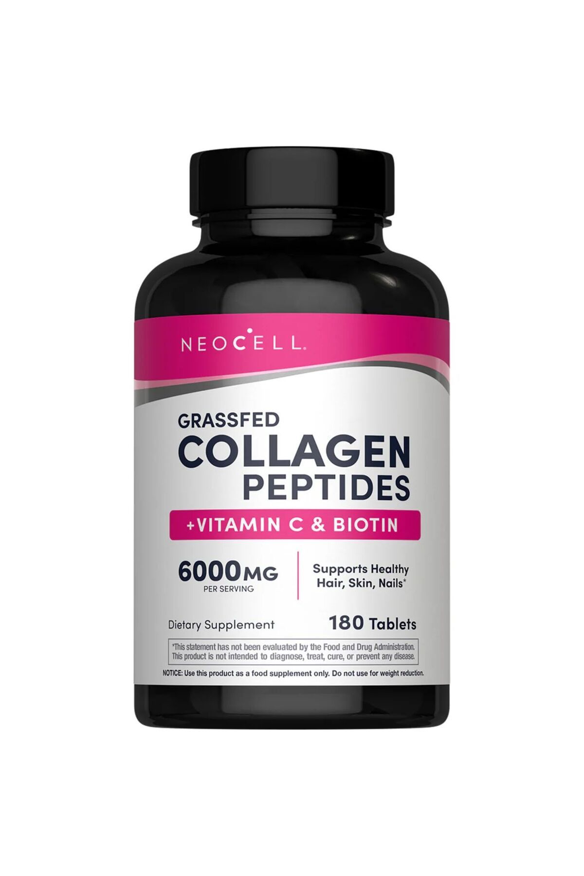 Neocell grassfed Collagen Peptides + Vitamin C & Biotin 6000 mg 180 Tablet