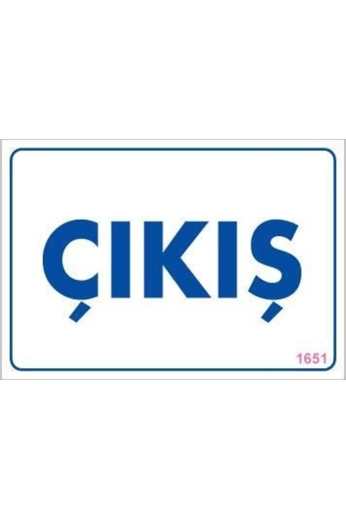 minaydan Çıkş Uyarı Levhası 17,5x25 KOD:1651