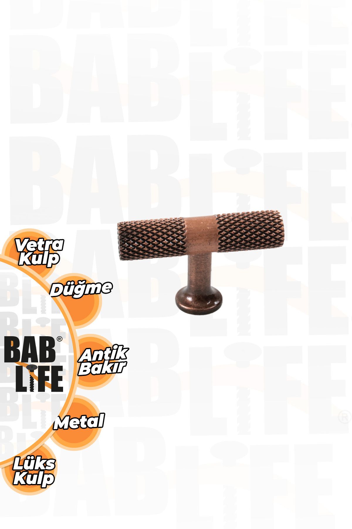 bablife Vetra Antik Bakır Düğme Metal Lüks Çekmece Dolap Mobilya Kulpları