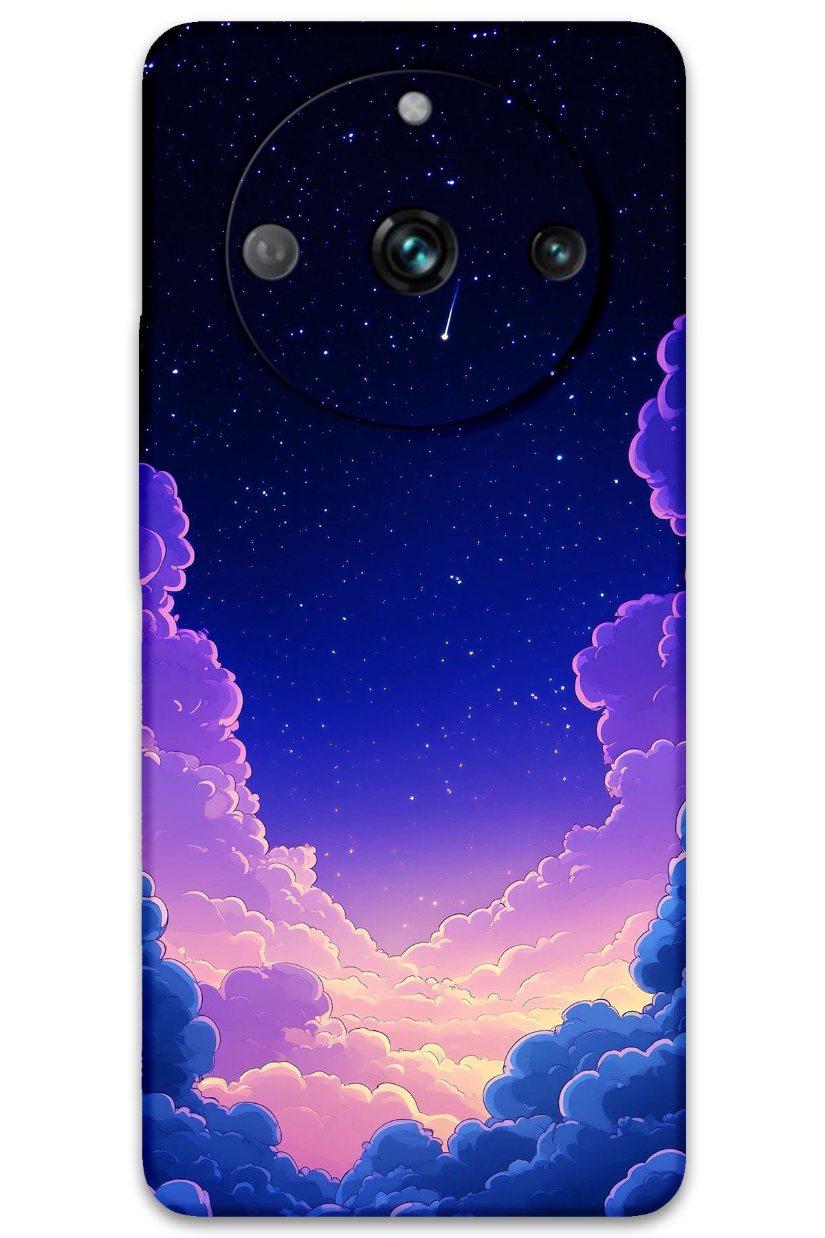 Gramaphone Realme 11 Pro Uyumlu Uzay Desenli Telefon Kılıfı + Ekran Koruyucu - 5867