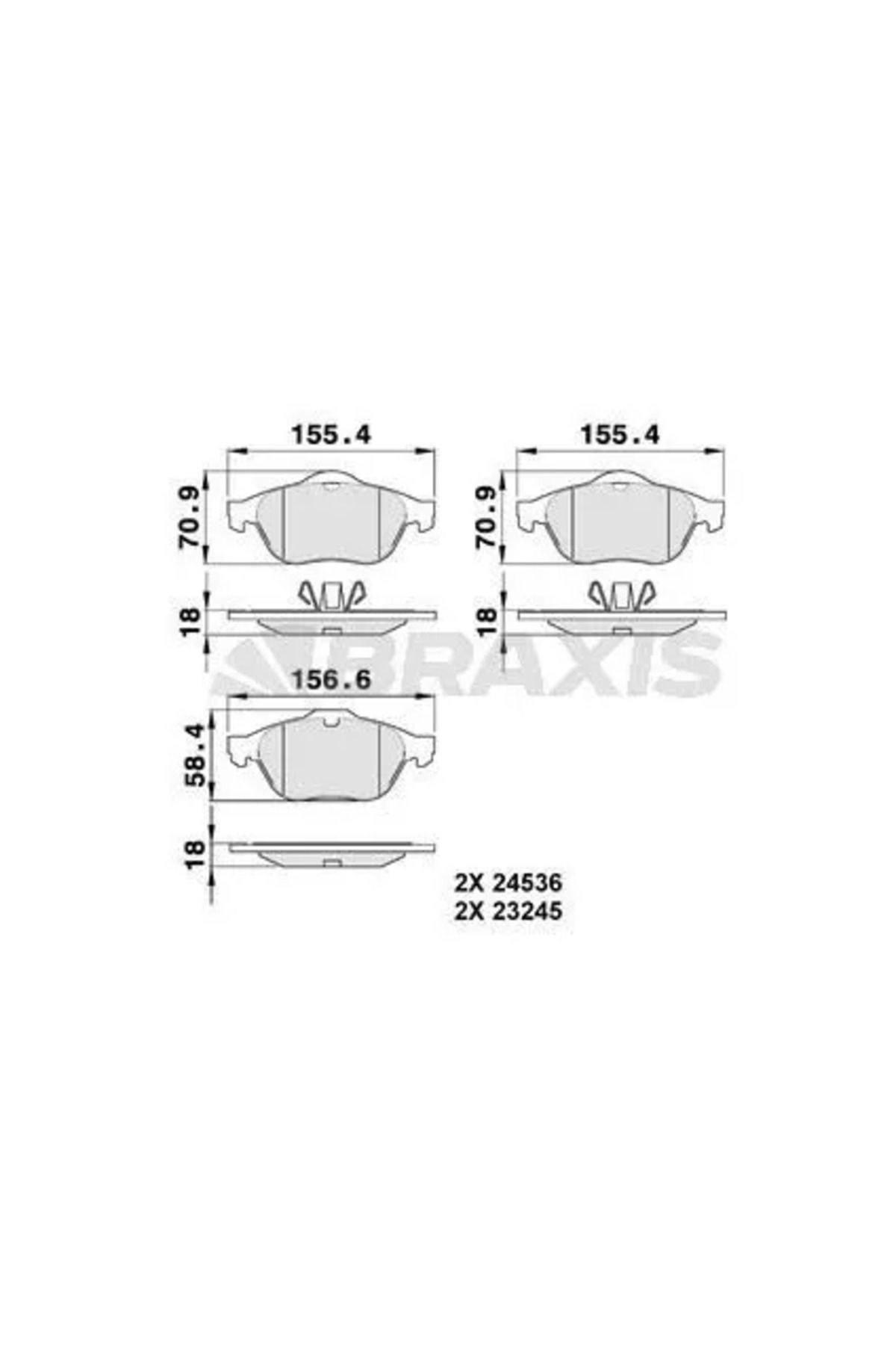 Kraftvoll ON FREN BALATASI RENAULT MEGANE II 05> GRAND SCENIC II III 05> CLIO III 04> 1.5 1.6 16V 1