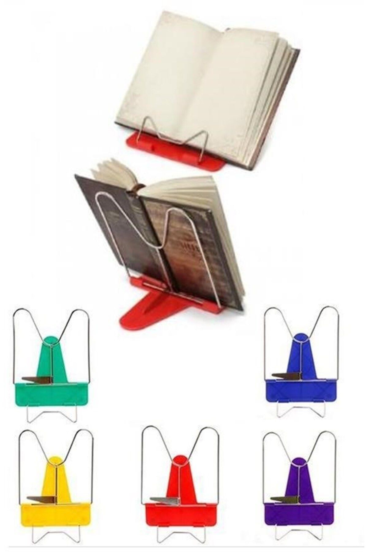 TimeStart Portatif Ayarlanabilir Metal Kitap Okuma Standı Aparatı Aleti