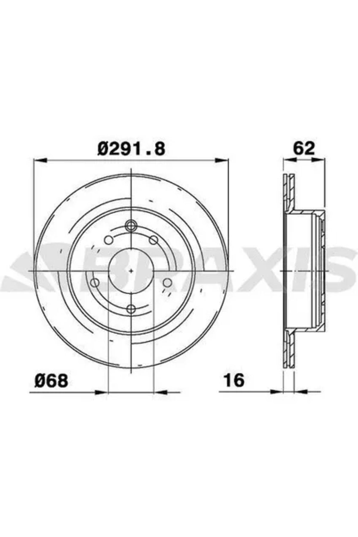 Kraftvoll ARKA FREN AYNASI HAVALI NISSAN QASHQAI 07-12 X-TRAIL 01-07 RENAULT KOLEOS 08-> (292X5)