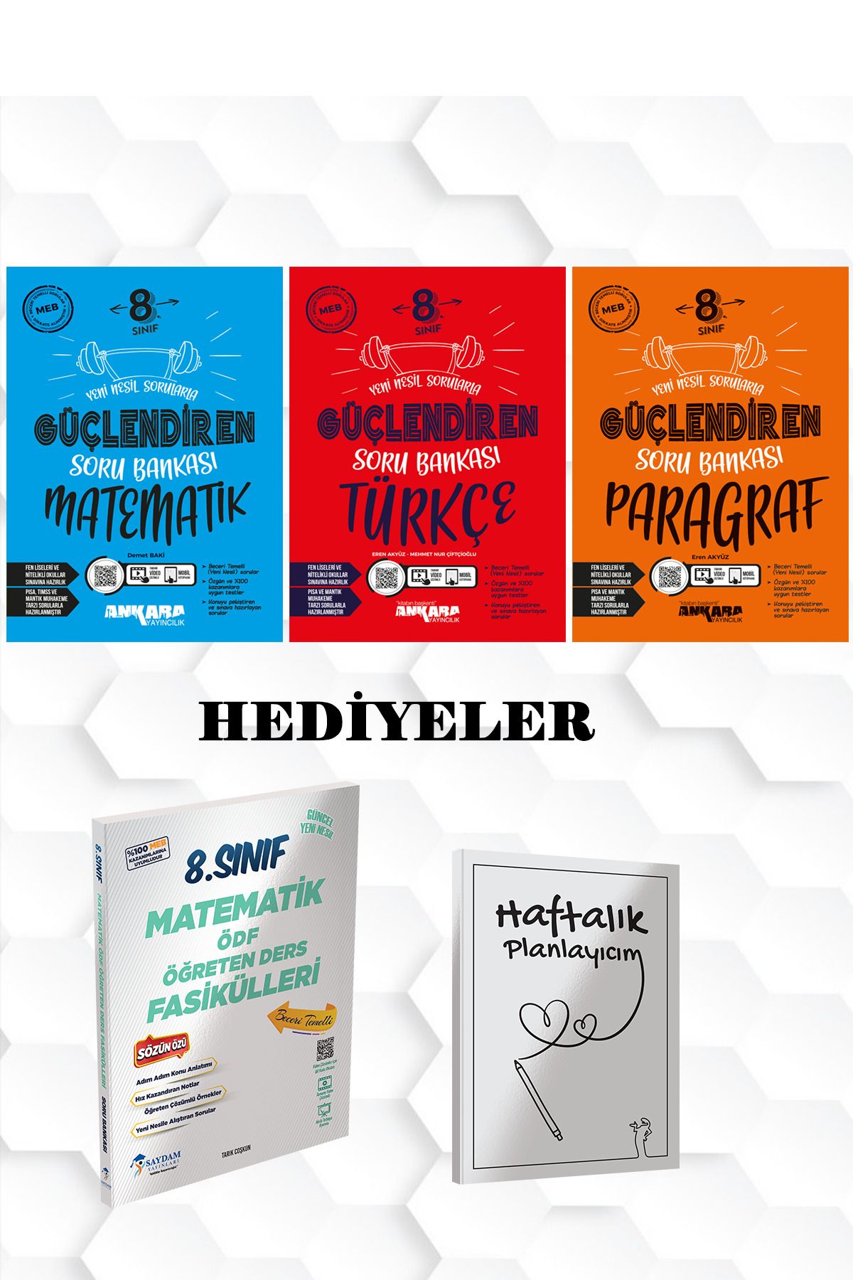 Saydam Yayınları ANKARA YAYINLARI-MATEMATİK,TÜRKÇE,PARAGRAF GÜÇLENDİREN SORU BANK-SAYDAM MATEMATİK FASİKÜLLER