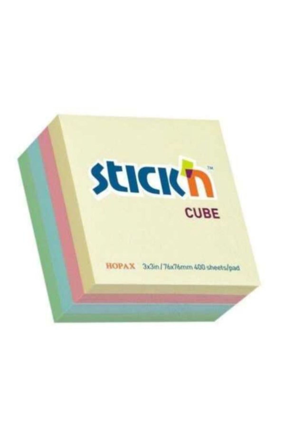 gnsstore Hopax Stickn 4 Renk Küp 400Yp 76x76 Pastel Renkler