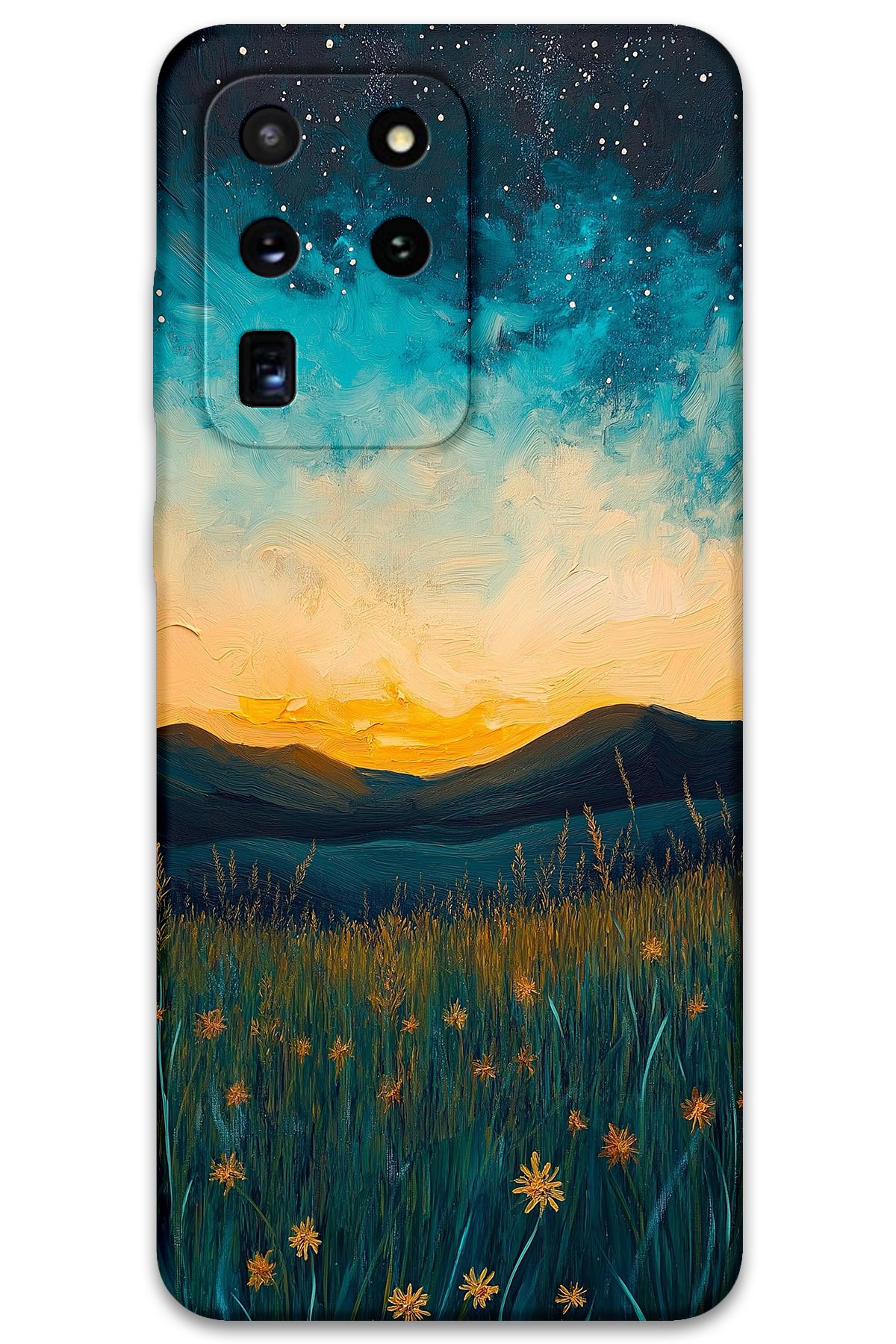 Gramaphone Galaxy S20 Ultra Uyumlu Uzay Desenli Telefon Kılıfı + Ekran Koruyucu - 5871