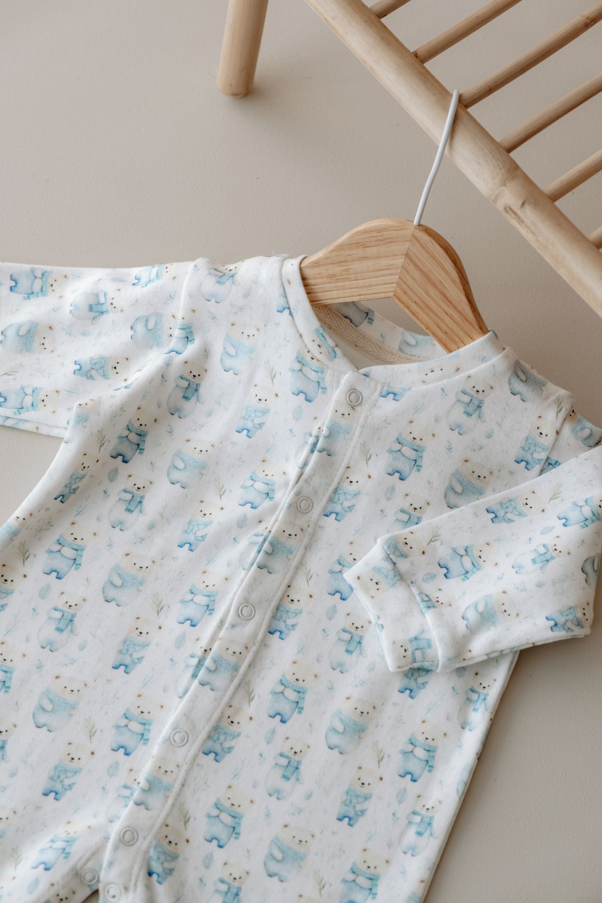 Daysie Baby Co %100 Pamuklu, Patikli Bebek Tulumu