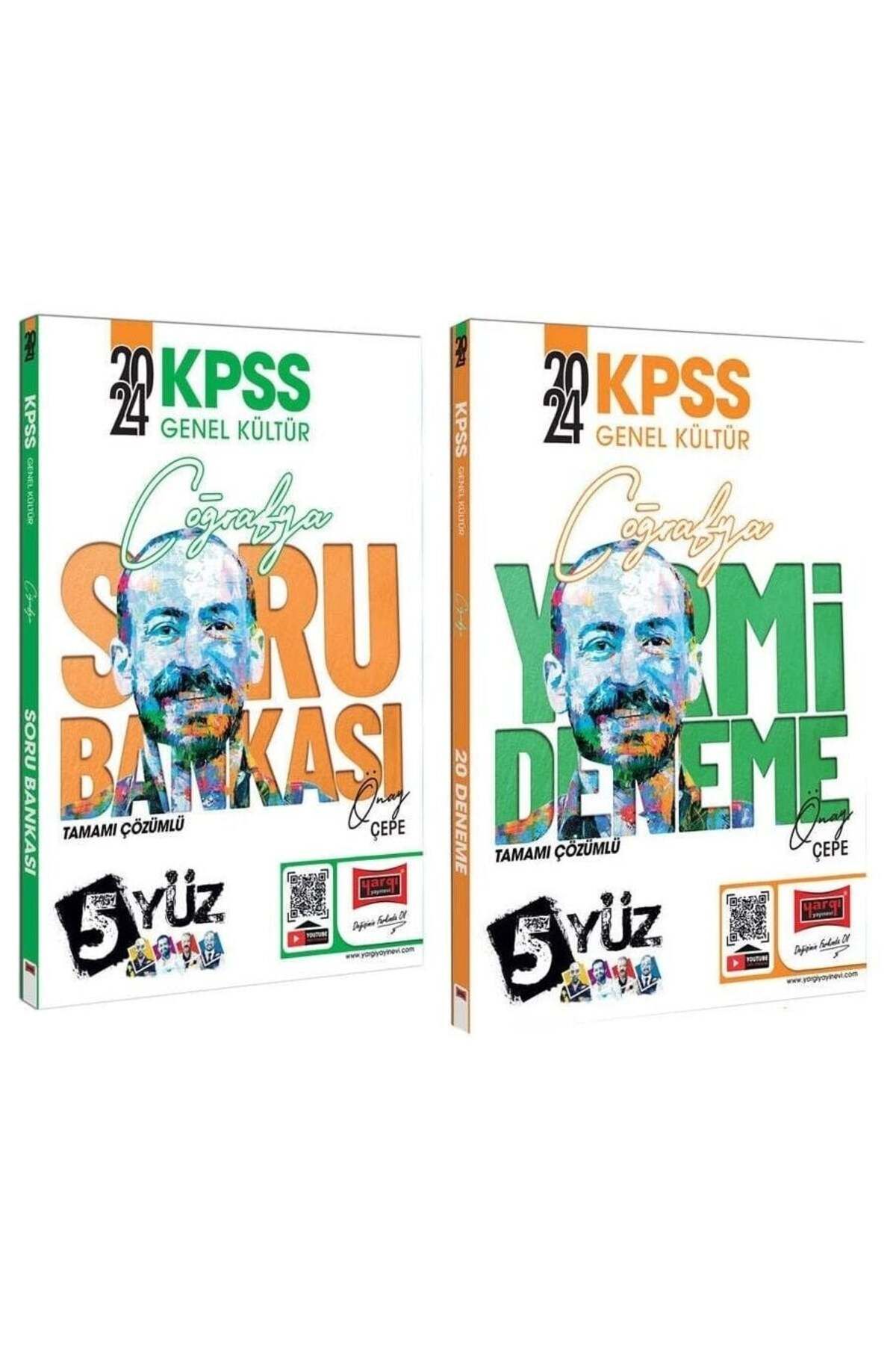 Yargı Yayınları SÜPER FİYAT - Yargı 2024 KPSS Coğrafya 5Yüz Soru Bankası + 20 Deneme 2 li Set - Önay Çepe Yargı Yayı