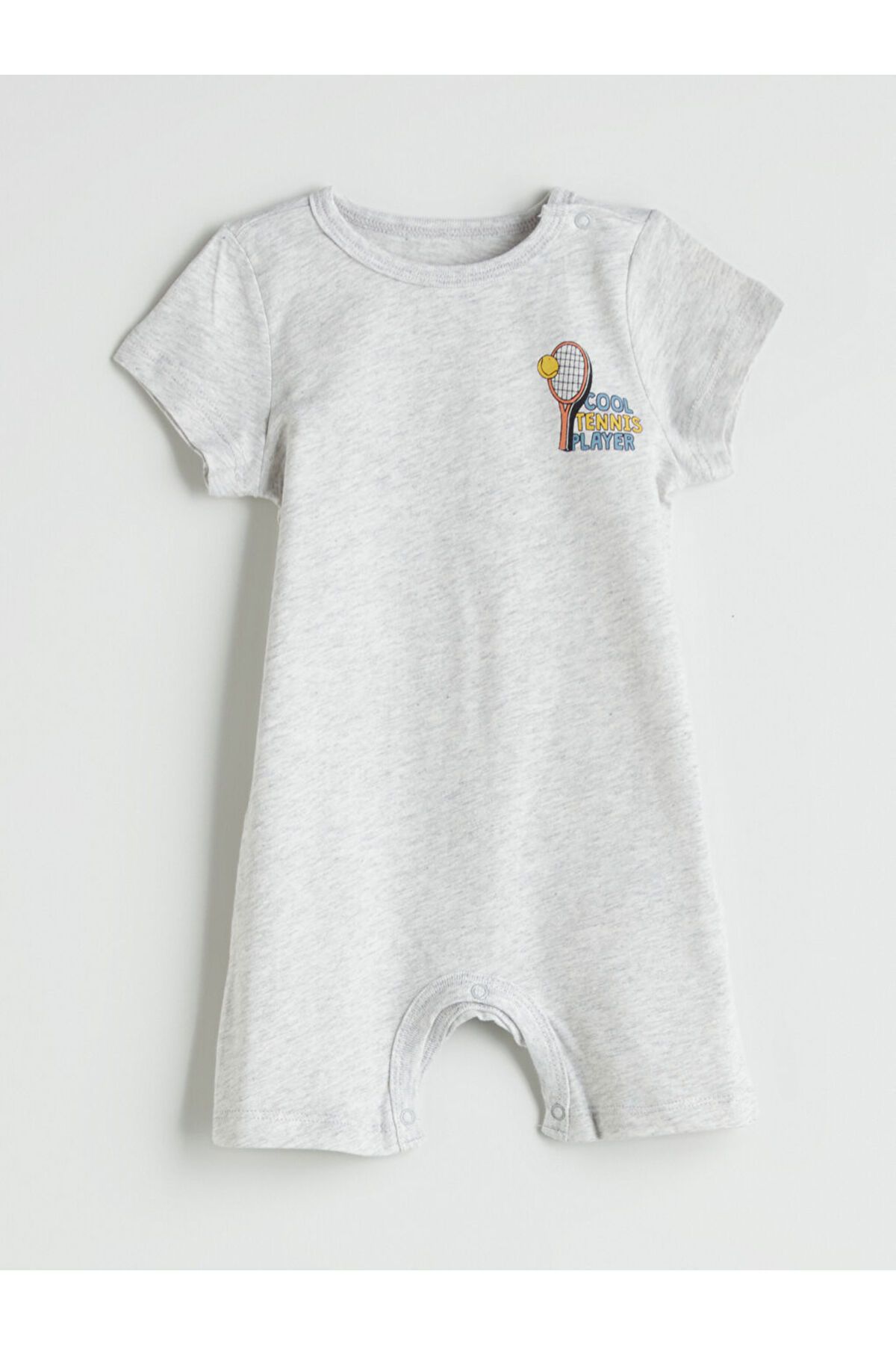 LC Waikiki-New Season Crew Neck Baby Boy Combed Cotton Jumpsuit 2-Piece - S5Nt19Z1 2