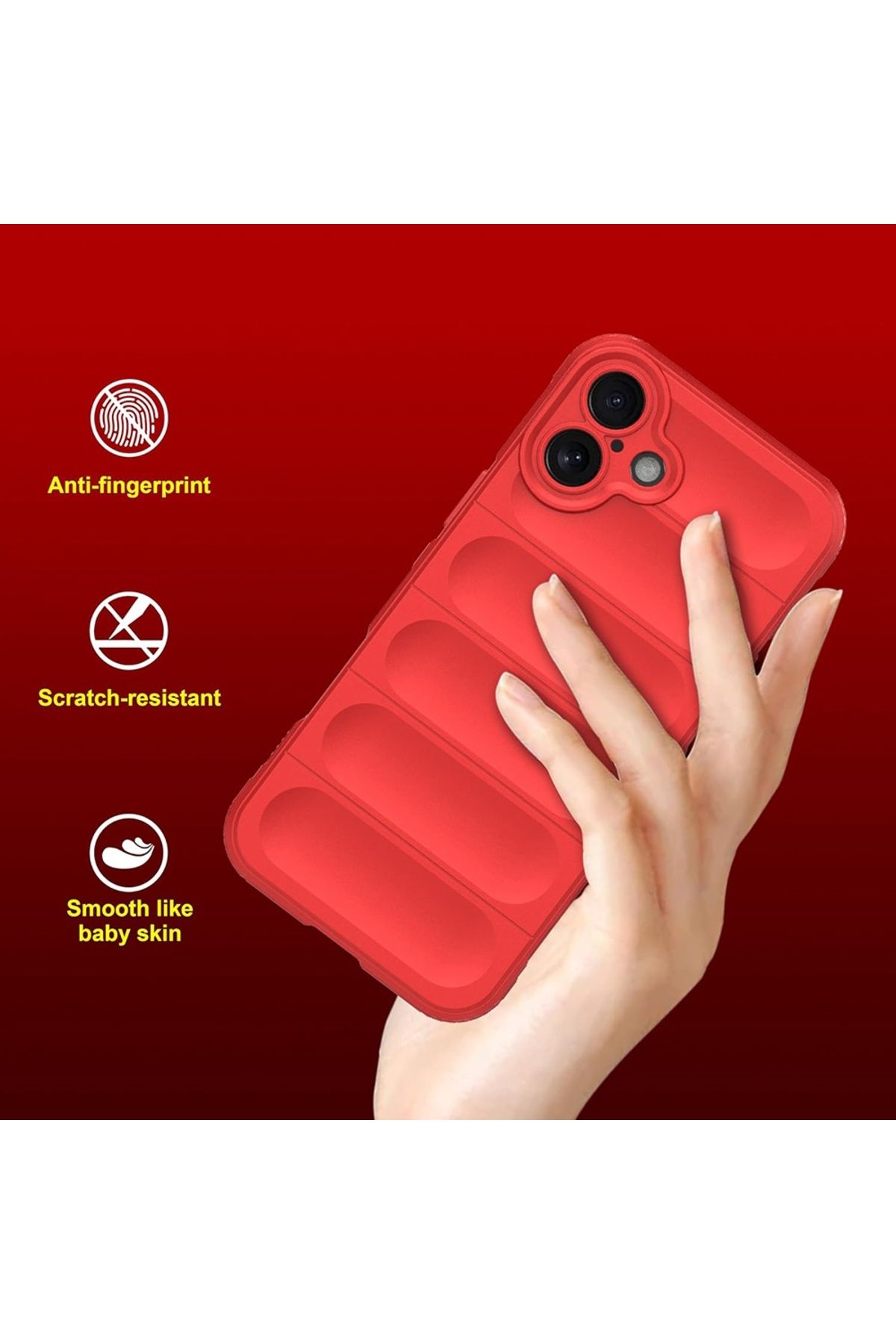 Techsuit-IPhone 16 Plus Case - Techsuit Magic Shield - Red 4