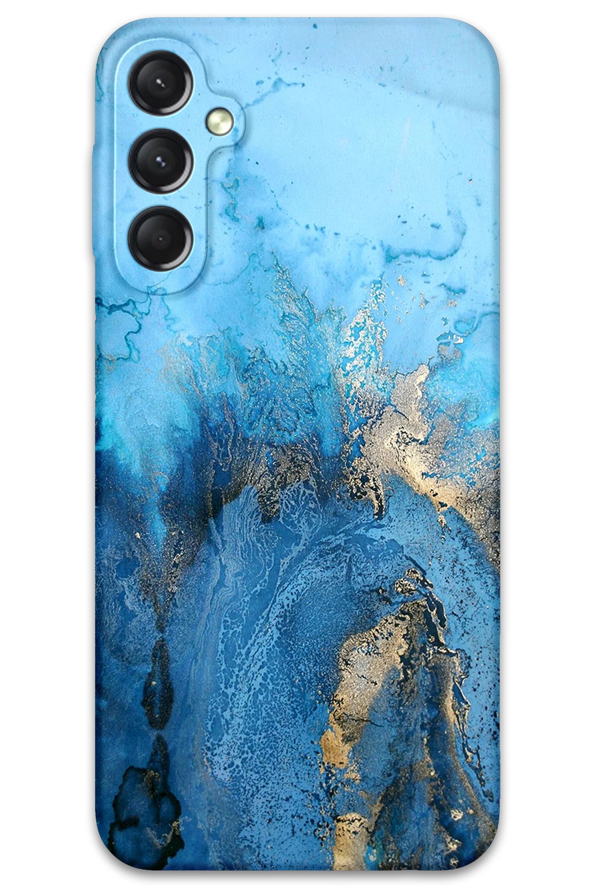 Gramaphone Galaxy A16 Uyumlu Mermer Desenli Telefon Kılıfı + Ekran Koruyucu - 5812