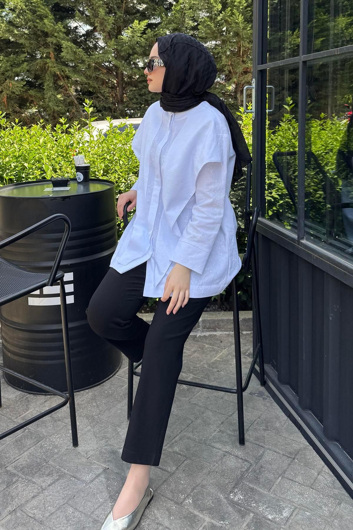 Beige Store Düz Kesim Siyah Pantolon Siyah