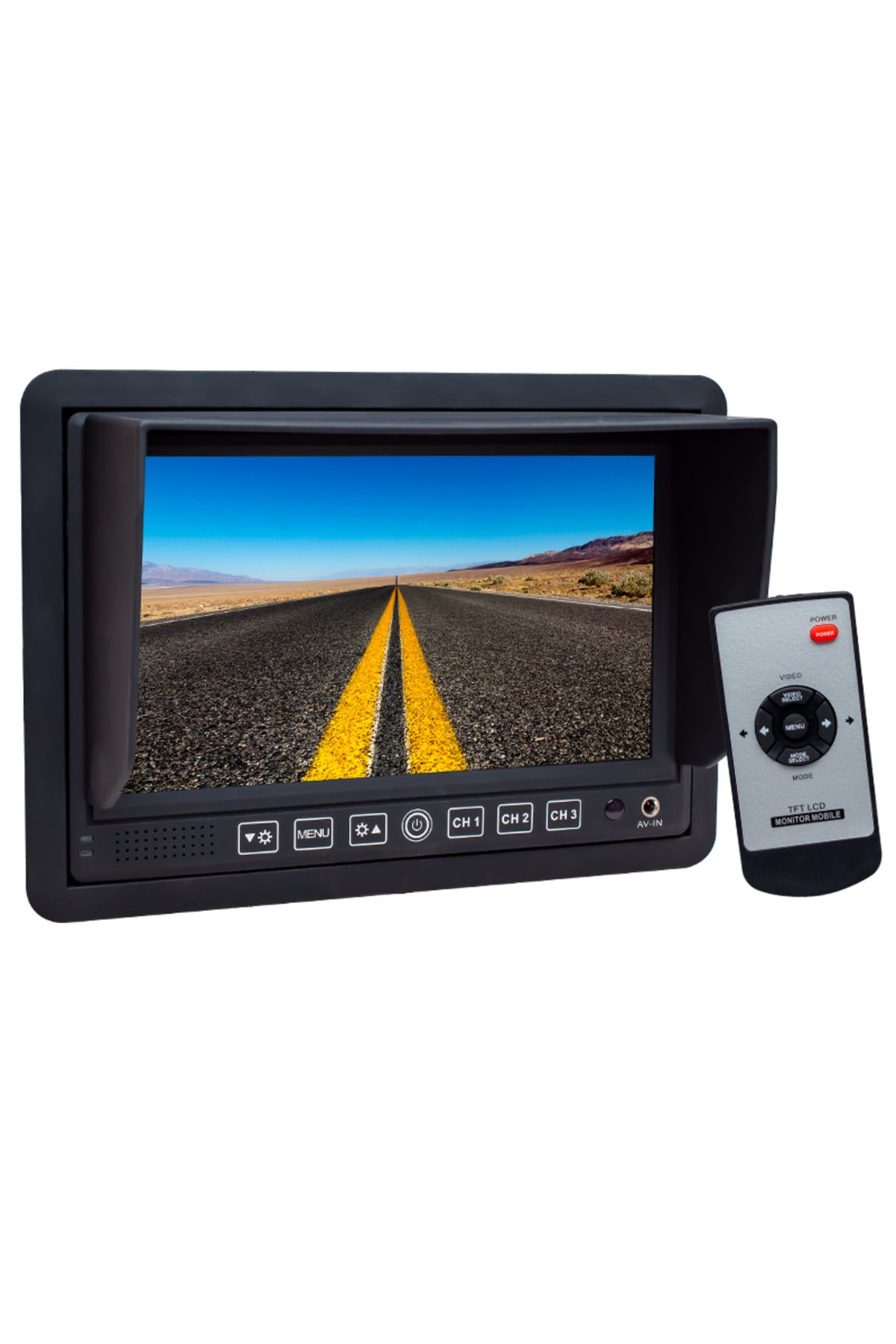 Aydoganticaret44 7 12V-24V 3 KANAL AV GİRİŞLİ MONİTÖR