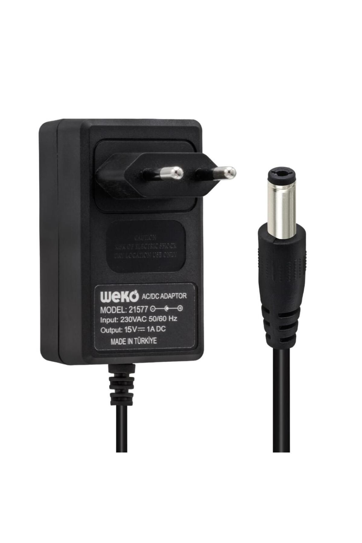 Aydoganticaret44 15 VOLT - 1 AMPER - 15 WATT 5.5*2.5 UÇLU YERLİ ÜRETİM PRİZ TİPİ ADAPTÖR