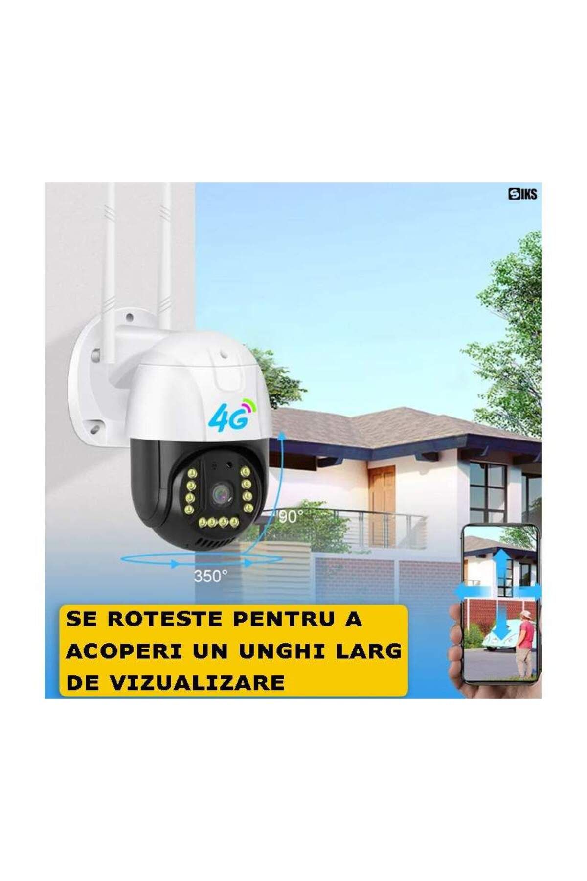 SIKS-Video Surveillance Camera, 4G SIM WIFI SIKS, 3 MP, 4X Zoom, LED Lights, Two-way Communication 7