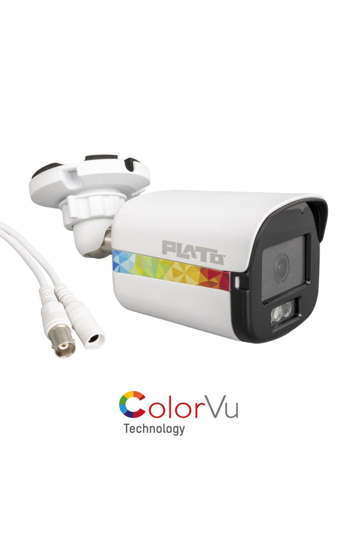 Aydoganticaret44 PLATO PL-22995 5MP COLOR VU MİKROFONLU 2.8 MM 3 ATOM LED METAL KASA AHD BULLET KAME