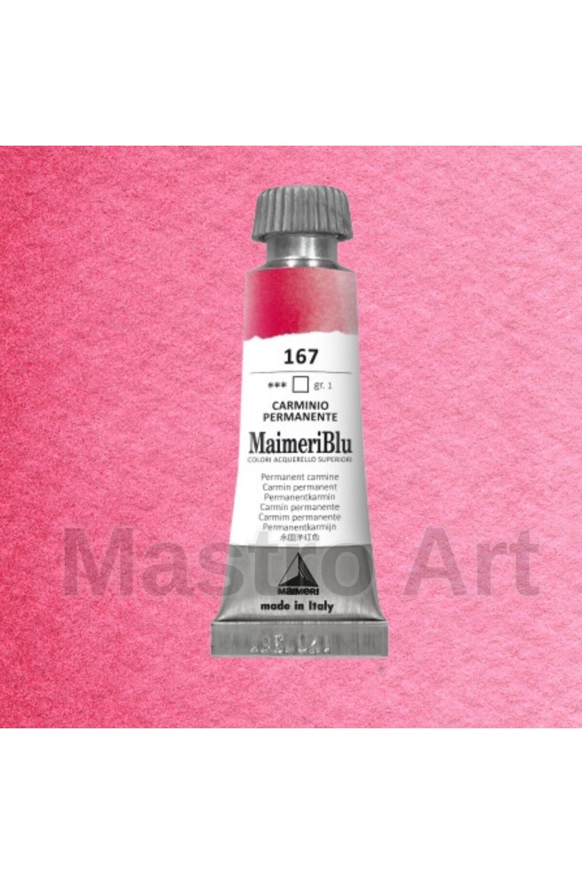Maimeri Blu Pro Tüp Sulu Boya 12 ml S1 167 Permanent Carmine