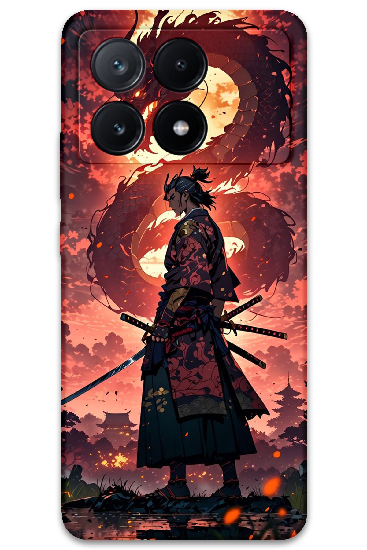 Gramaphone Poco x6 Pro Uyumlu Anime Desenli Telefon Kılıfı + Ekran Koruyucu - 5751