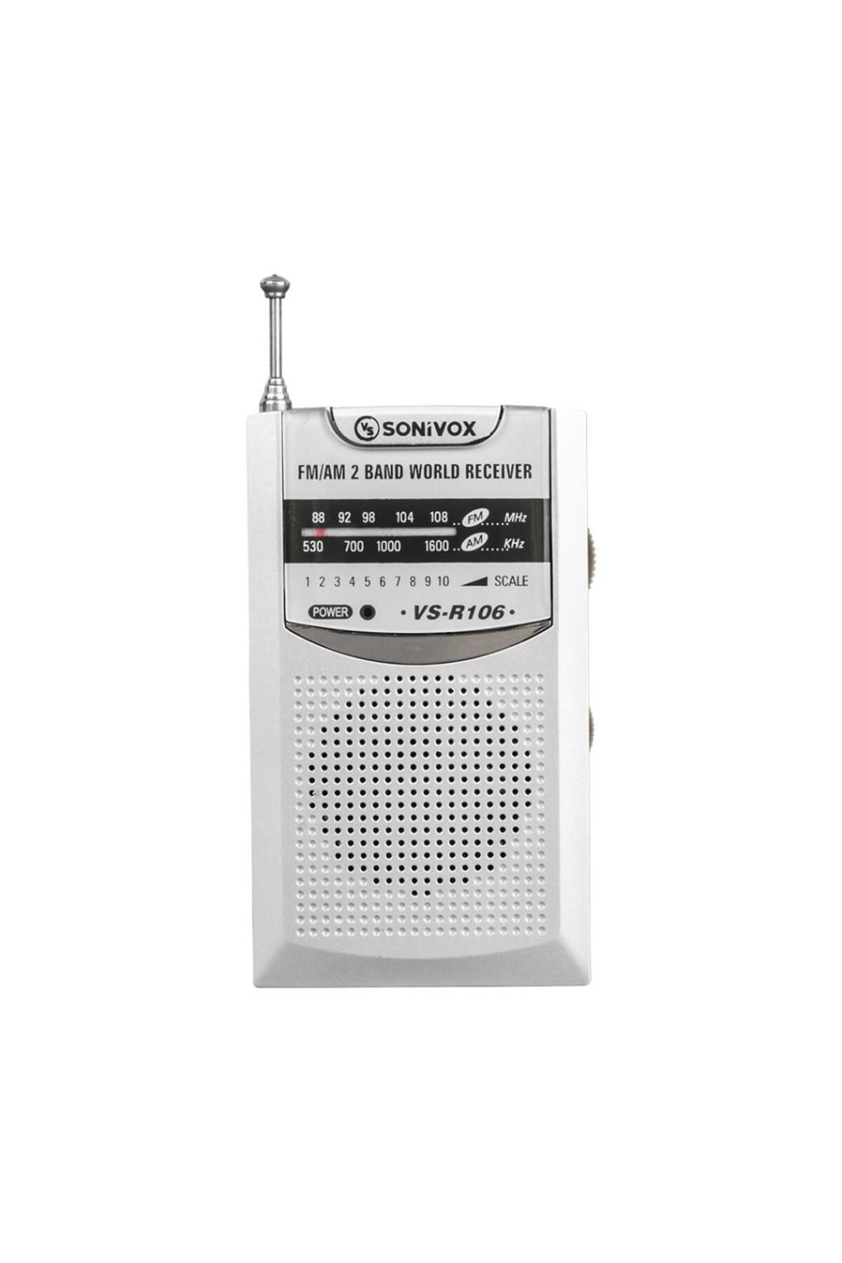 Aydoganticaret44 GÜMÜŞ RENK CEP TİPİ ANALOG FM RADYO VS-R106