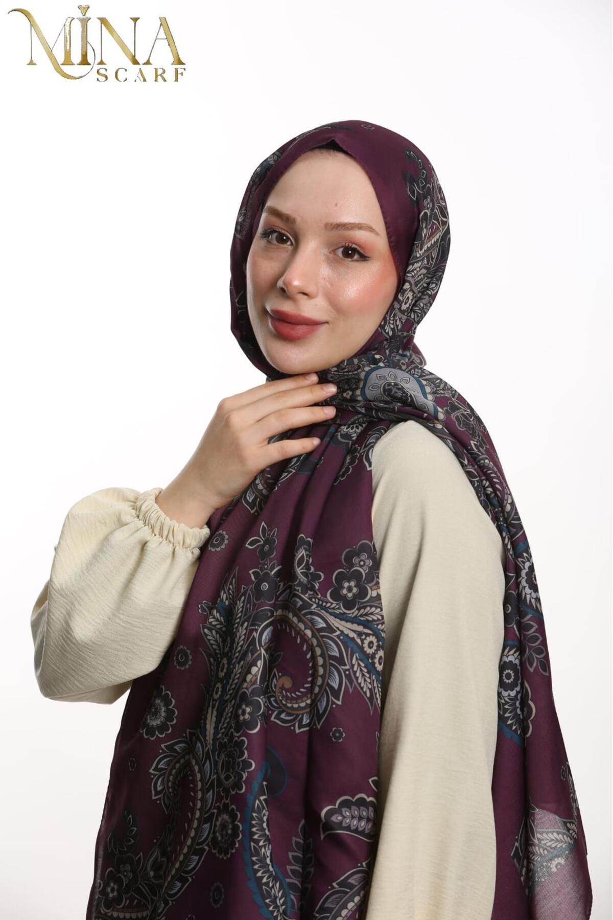 Viola Etnik Desen Şal