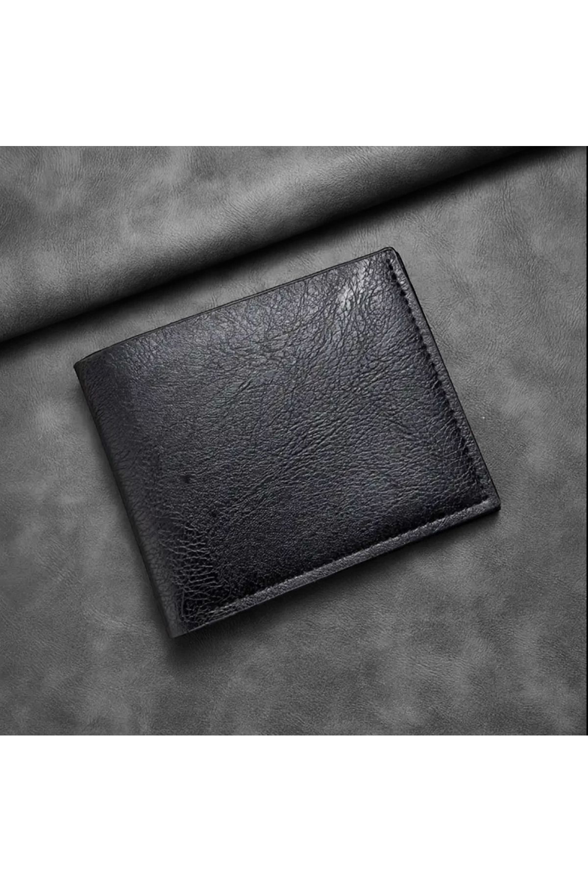 ORGANICYOU GAOFEL LEATHER 1P Rahat Erkekler için İnce İş Cüzdanı, Çoklu Kart Yuvaları
