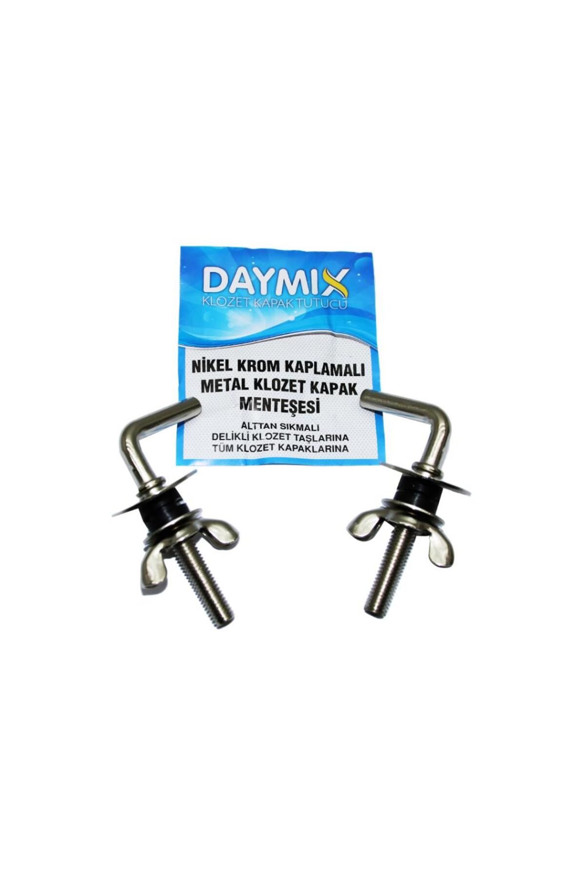 Aydoganticaret44 ALTTAN SIKMALI METAL KLOZET KAPAK MENTEŞESİ VİDASI NİKEL KROM KAPLAMALI
