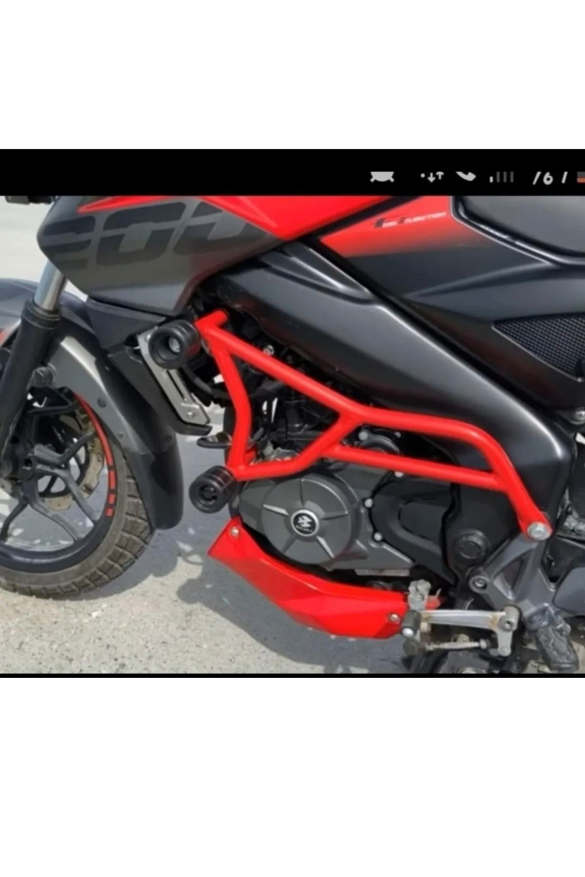 MOTORİDERS Pulsar 200 Ns Koruma demiri Kırmızı