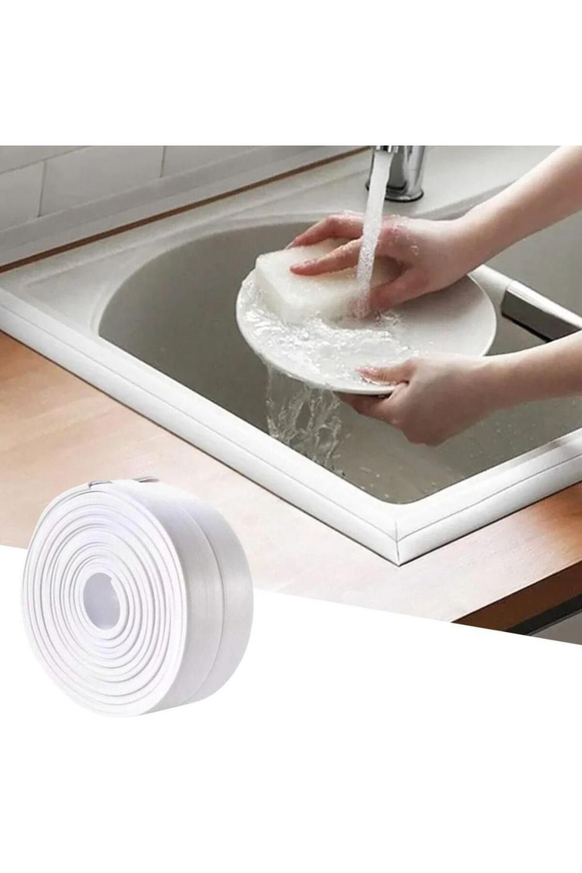Aydoganticaret44 Su Sızdırmaz Banyo Mutfak Lavabo Küvet İzolasyon Şerit Bant,Lavabo Kenar Bandı 3.2