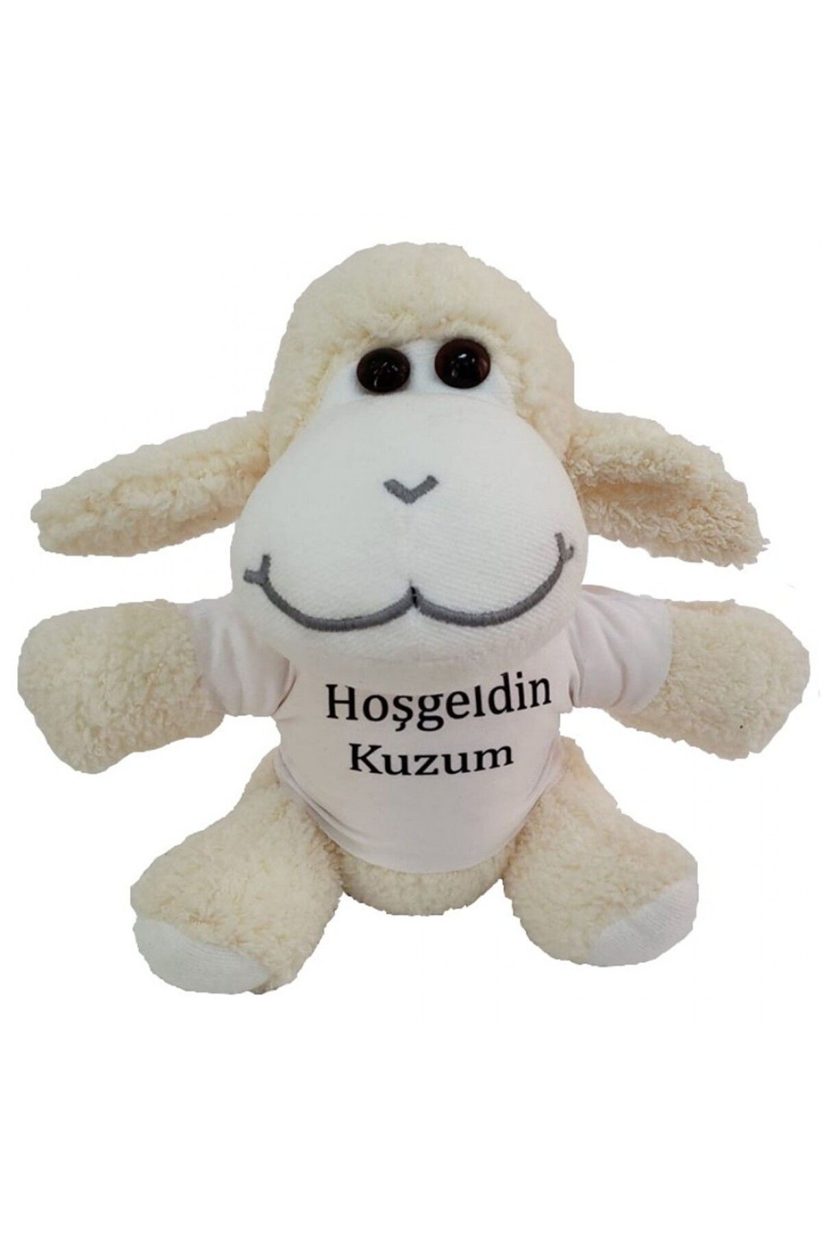 begonvil luxury Hoşgeldin Kuzum Tişörtlü Peluş Kuzu