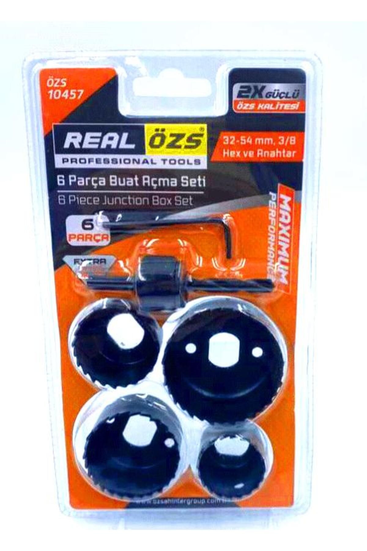 Aydoganticaret44 6 PARÇA BUAT AÇMA PANÇ SETİ 38-54MM- 3/8 HEX - ANAHTAR