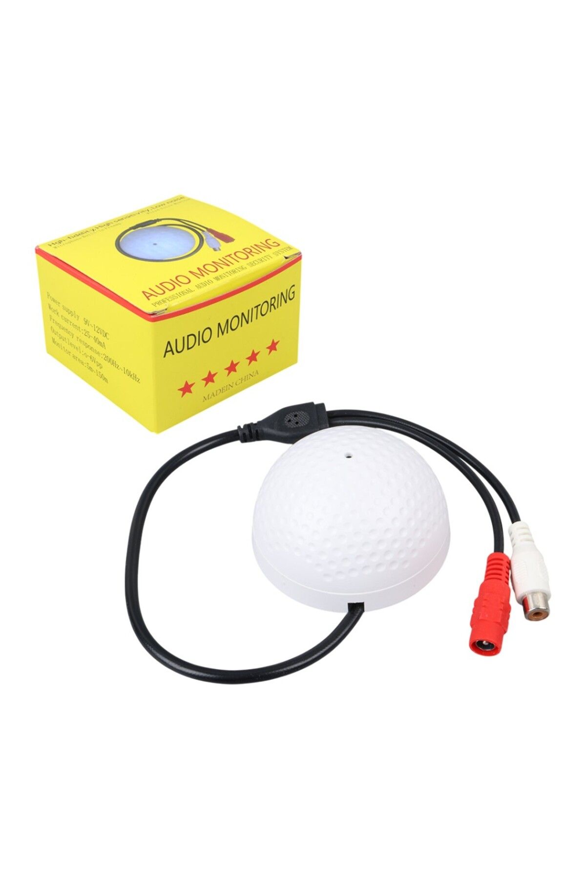 Aydoganticaret44 AD-AU10 KAMERA MİKROFONU DOME TİP (9V-12VDC**5M2-150M2)