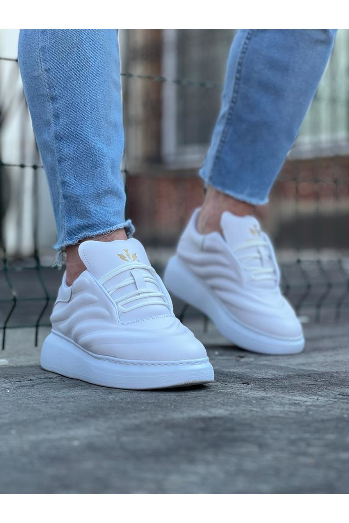 Fashi10 WG094 Beyaz Cilt Erkek Casual Ayakkabı